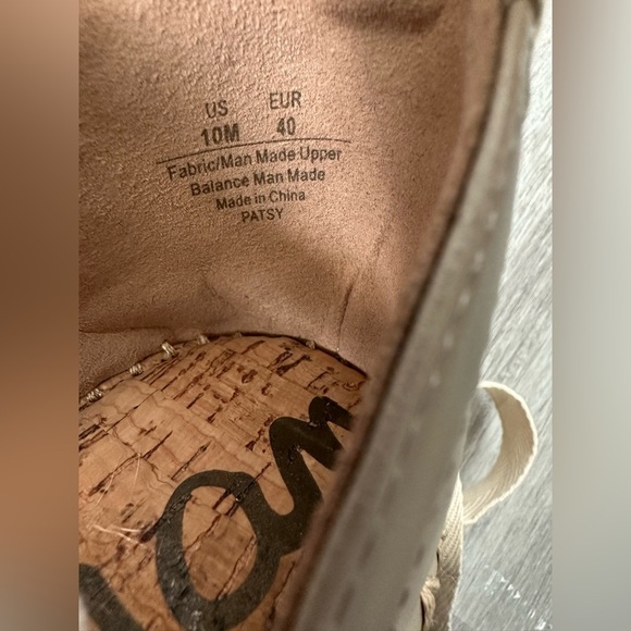 Sam Edelman Patsy Wrap Tie Ankle Espadrilles Size 10 - Picture 6 of 10